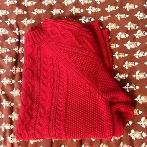 Red gap sweater